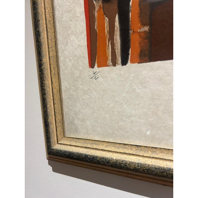 Albert Defossez, Abstract Composition, 1950s, Lithograph, Framed For Sale - Image 12 of 14