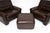 Vintage Leather Armchairs and Ottoman from de Sede, 1960s, Set of 3 For Sale - Image 10 of 11