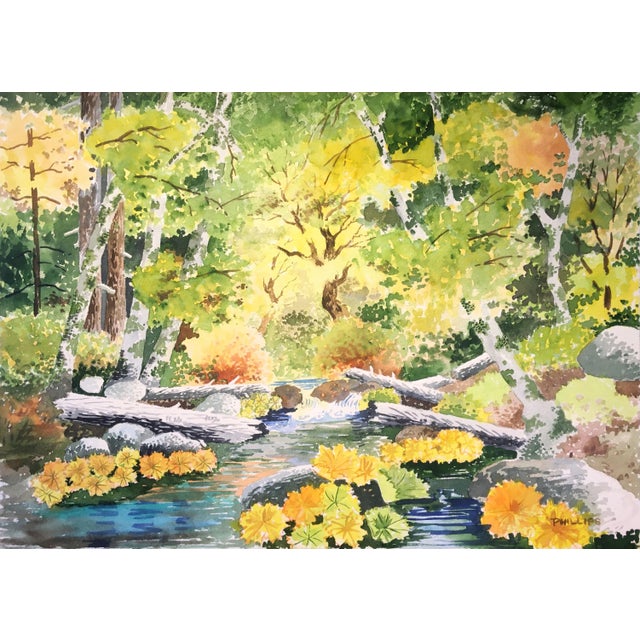 'Woodland Stream in Spring' by James March Phillips, San Francisco Bay Area, Monterey, California For Sale