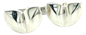 1990s Tiffany & Co Estate Cufflinks Sterling Silver, 2 Pieces