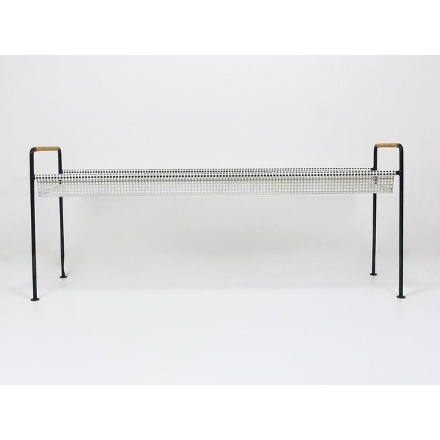 Flower Trough in Iron & Wicker attributed to Carl Auböck, 1950s For Sale - Image 9 of 16