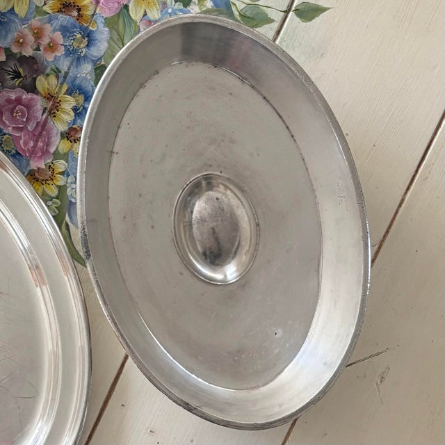 Silver Plate Platter Lid Cover Dome Hotel Andrew Johnson For Sale - Image 9 of 10