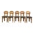 Set of 5 Pine Dining Chairs, Manner of Ranier Daumiller For Sale