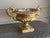 Vintage Large French Baroque Cast Metal Polychrome Water Gilt Vase Jardiniére For Sale - Image 9 of 13
