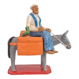 Late 20th Century "Vovô No Burro" Folk Art by Antonio Rodriguez For Sale