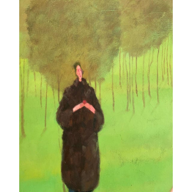 Contemporary Waldemar J. Marszalek, Adam and Eve, Nude, Oil on Canvas For Sale - Image 3 of 7