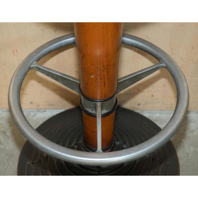 Antique Art Deco High Bar Table & Stools, Set of 3 For Sale - Image 12 of 18