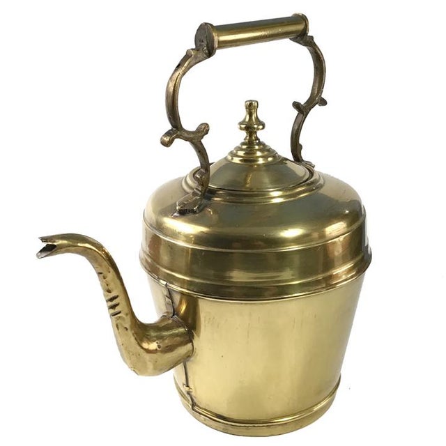 Early 20th Century Large European Antique Brass Kettle Chairish