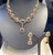 Metal Bochic “Capri” Blue, Multi Sapphire & Ruby Necklace Set 18K Gold & Silver For Sale - Image 7 of 11