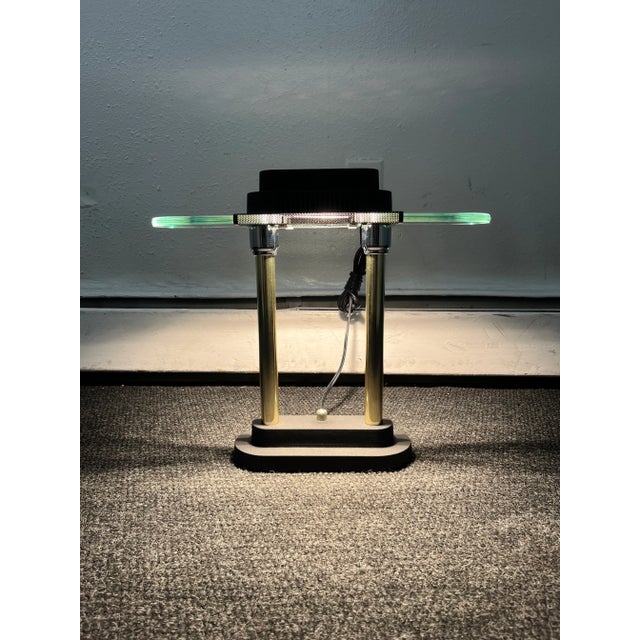 1980s Postmodern Memphis Style Halogen Desk Lamp Robert Sonneman for George Kovacs For Sale - Image 12 of 13