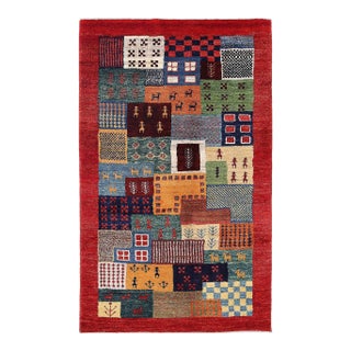Pasargad DC Fine Hand Knotted Gabbeh Rug For Sale