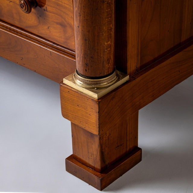 Empire Chest of Drawers with Columns, France, Early 19th Century For Sale - Image 10 of 13