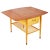 Custom Handcrafted Teak Drop Leaf Table With Wine Storage For Sale - Image 4 of 8