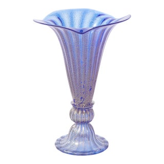 Murano Glass Decorative Vase 1950's Design For Sale