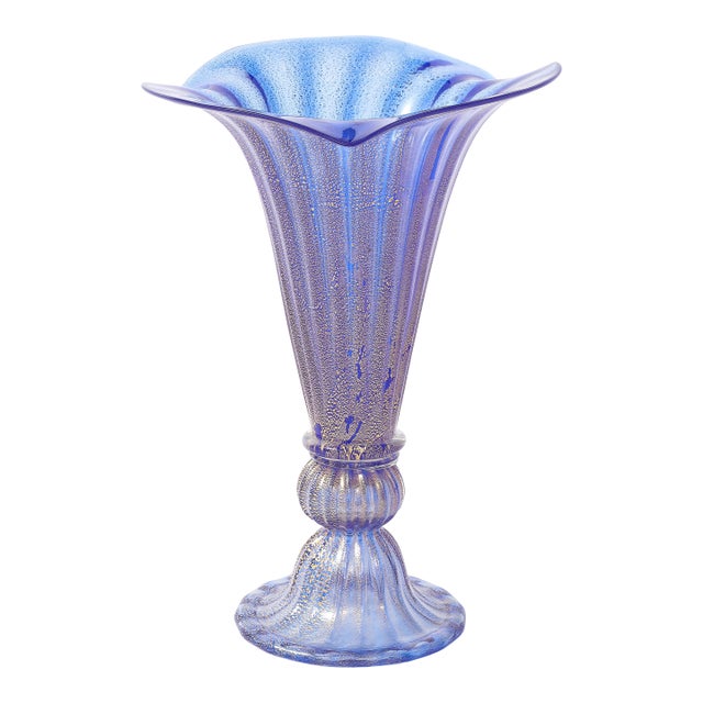 Murano Glass Decorative Vase 1950's Design For Sale