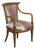 William Switzer French Empire Style Beechwood Armchair For Sale
