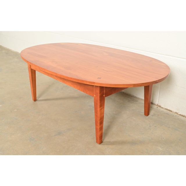 Harden Furniture Arts and Crafts Shaker Solid Cherry Wood Coffee Table For Sale - Image 13 of 13