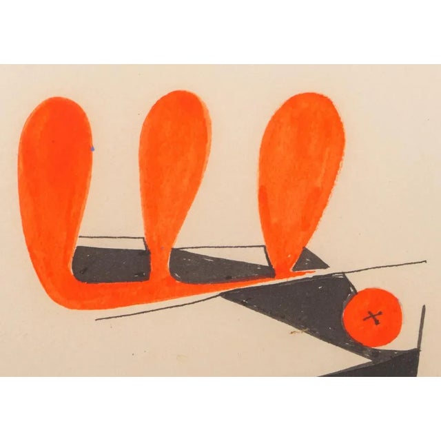 Sacha Kolin Modernist Abstract Gouache and Ink on Paper For Sale In New York - Image 6 of 9