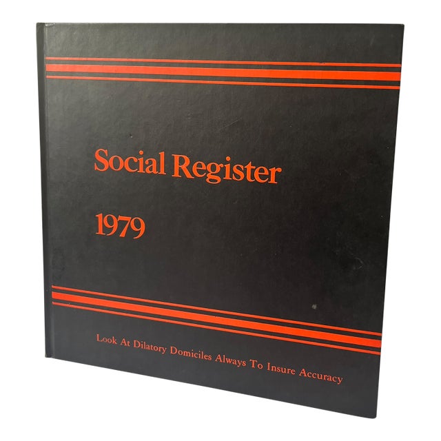 1979 Edition Social Register Hardcover Book For Sale