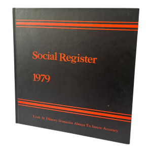 1979 Edition Social Register Hardcover Book