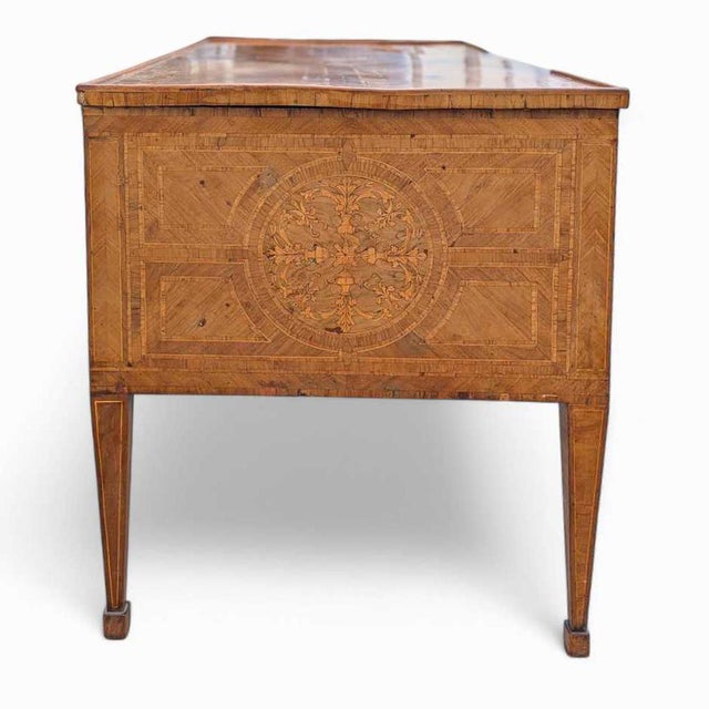 Antique Desk – Lombardy Louis XVI Era Desk, Vintage Writing Table, Elegant Office Furniture, 18th Century Desk For Sale - Image 16 of 18