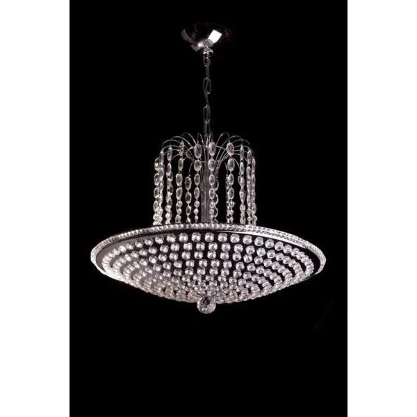 Contemporary Umbrella Pendant in Silver Finish For Sale - Image 3 of 3