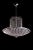 Contemporary Umbrella Pendant in Silver Finish For Sale - Image 3 of 3