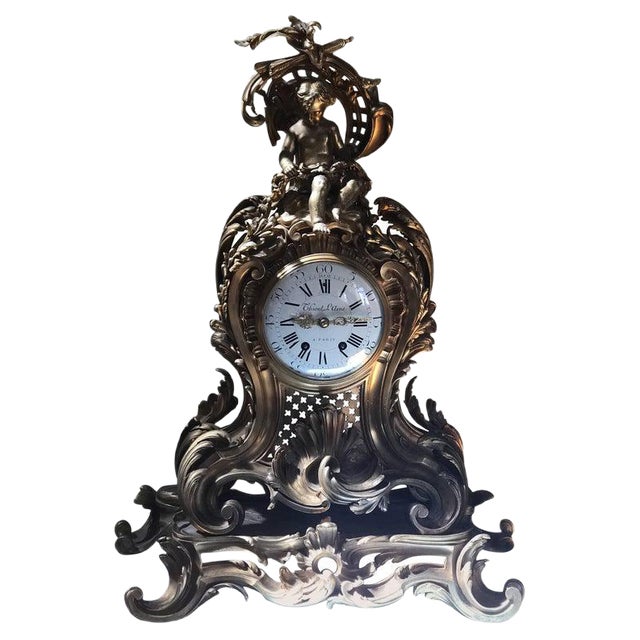 19th Century French Ormolu Mantel Clock For Sale