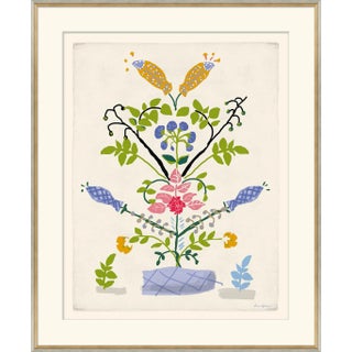 Yellow Fish Framed Art Print by Dana Gibson For Sale