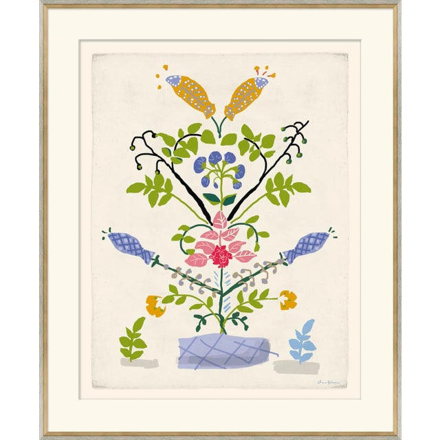 Yellow Fish Framed Art Print by Dana Gibson For Sale
