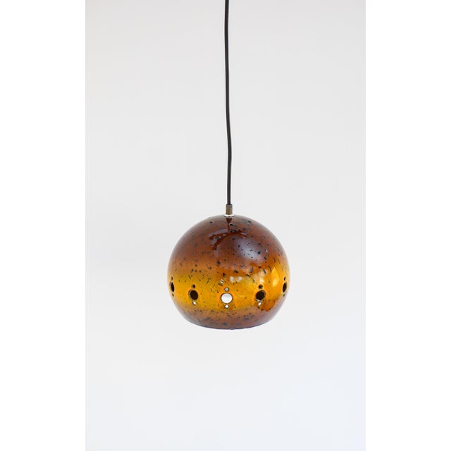 Mid-Century Modern Vintage Enameled Pendant Lamp from Hustadt Leuchten, 1960s For Sale - Image 3 of 15
