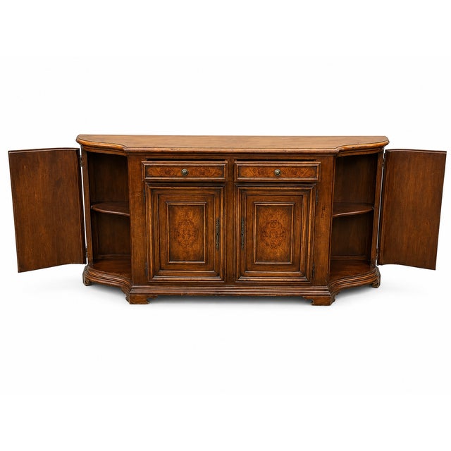 1940s Vintage French Provincial 4-Door Sideboard, 1940s For Sale - Image 5 of 15