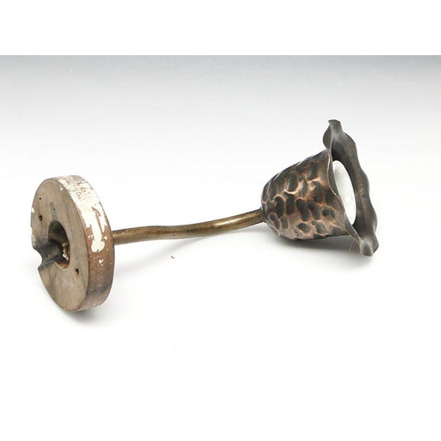 The Art Nouveau wall lamp comes from the beginning of the 20th century. It is in good condition and has a delicate patina....