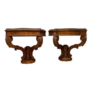 Maitland Smith Console Tables - a Pair For Sale