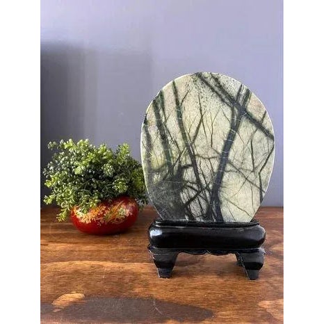 Chinese 1970s Vintage Chinese Dream Stone & Stand For Sale - Image 3 of 12