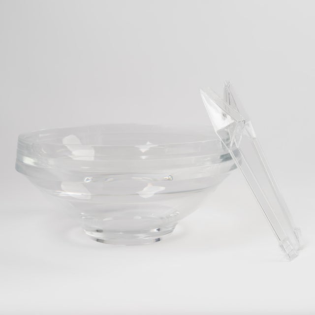 Vintage Lucite Serving Bowl With Servers by Alfio Di Bella For Sale - Image 15 of 17