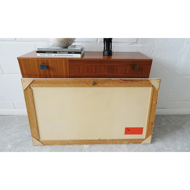 Painting Harry Winkler, African Coast, Germany, 1960s, Plastic & Wood & Paper For Sale - Image 4 of 11