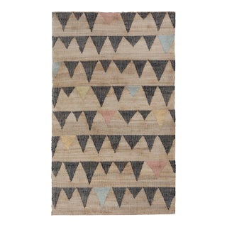 Jute Modern Hand Woven Boho Style Rug 3x5 Ft. For Sale