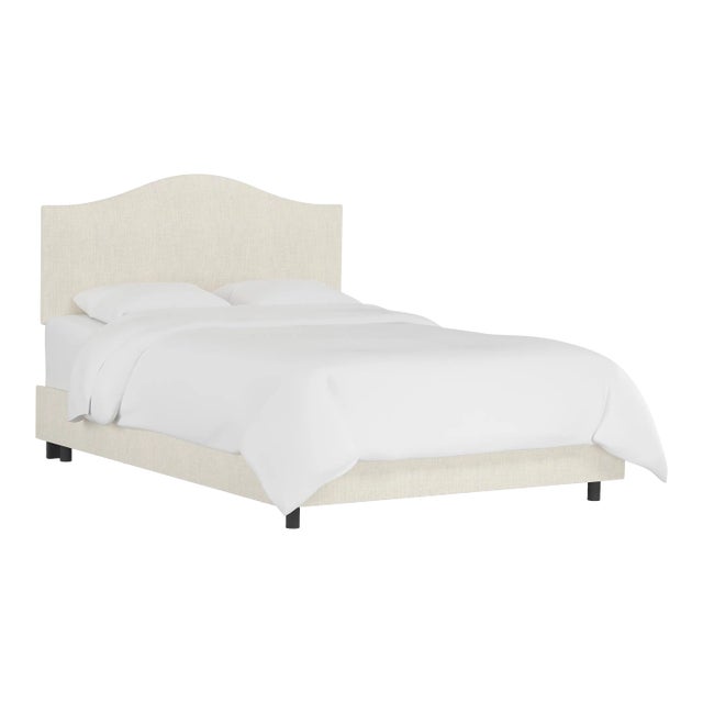 Kenmore Bed in Talc Classic Linen, Queen For Sale