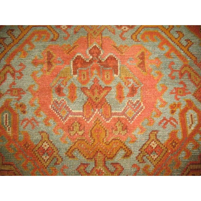 Zabihi Collection Palace Size Antique Turkish Oushak Rug For Sale In New York - Image 6 of 10