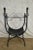 Antique Wrought Iron Savonarola X Form Arm Chair For Sale - Image 4 of 13