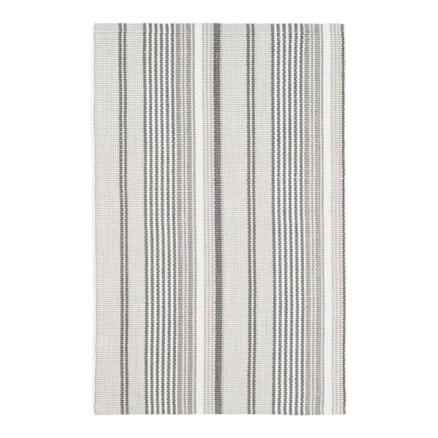 Dash & Albert by Annie Selke Gradation Ticking Indoor/Outdoor Rug, 2' x 3' For Sale