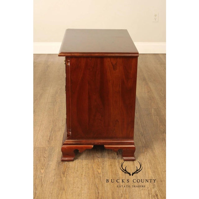Stickley Chippendale Style Vintage Cherry Nightstand For Sale In Philadelphia - Image 6 of 15