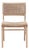Matthew Izzo Home Monroe Cerused Oak Rattan Wrapped Dining Chair For Sale