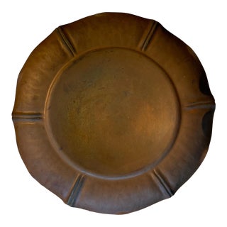1946 Arts & Crafts-Style Armenac Hairenian Copper Tray For Sale