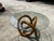 1970s 1970s Wooden Knot Dining Table With Glass Top For Sale - Image 5 of 10