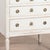 Late 19th Century Swedish White Gustavian Style Small Chest of Three Drawers Nightstand For Sale - Image 9 of 12