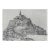 Antique Mont Saint Michel France Etching For Sale