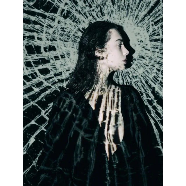 Igor Ustynskyy, Young Woman Standing Against Projection Screen, Photographic Paper, in Flawless conditions. Designed from...