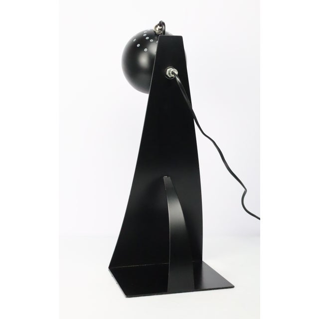 Vintage Brilliant Lamp in Black Metal, 1990 For Sale - Image 4 of 13